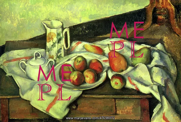 : Still Life with Peaches and Pears, by Paul Cezanne : Still Life with Peaches and Pears, by Paul Cezanne