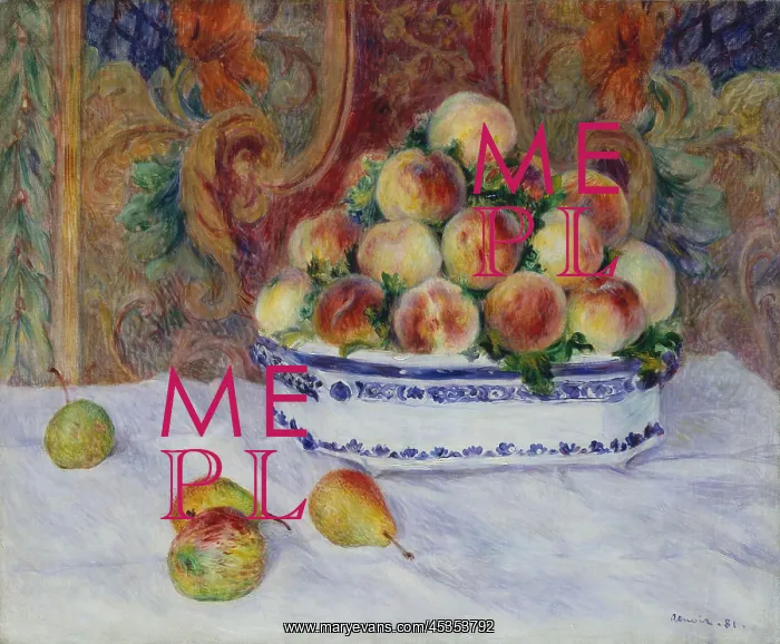 : Still Life with Peaches, by Renoir : Still Life with Peaches, by Renoir