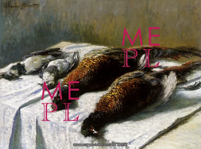 : Still Life of Pheasants and Plovers, by Monet : Still Life of Pheasants and Plovers, by Monet