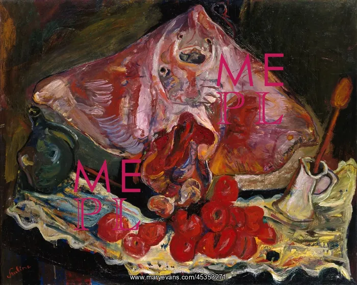 : Still Life with Rayfish, by Chaim Soutine, 1924 : Still Life with Rayfish, by Chaim Soutine, 1924