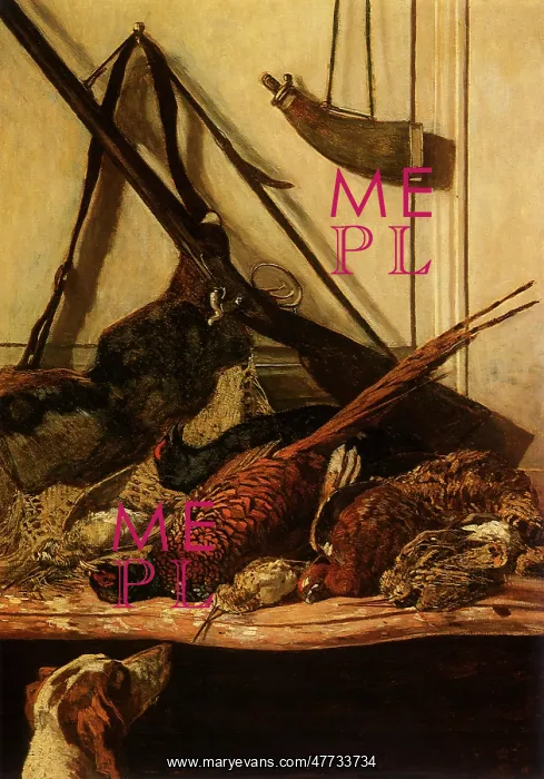  : Still Life with Rifle and Game, by Monet
