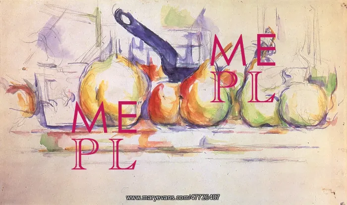 : Still Life with Saucepan, by Paul Cezanne : Still Life with Saucepan, by Paul Cezanne