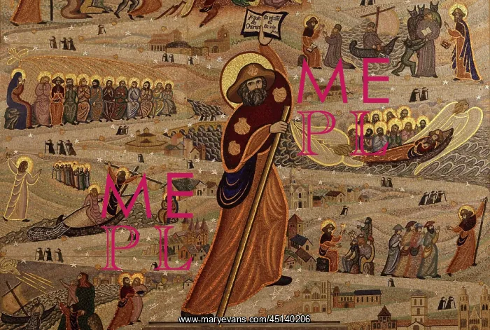 : The life of St James of Compostela in the crypt : The life of St James of Compostela in the crypt