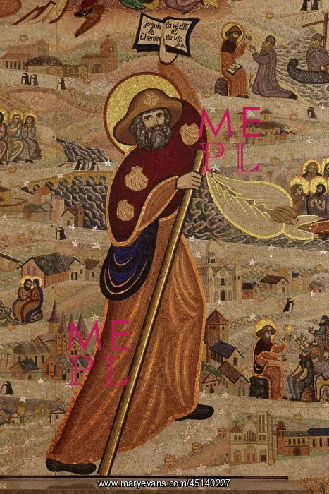 : The life of St James of Compostela in the crypt : The life of St James of Compostela in the crypt