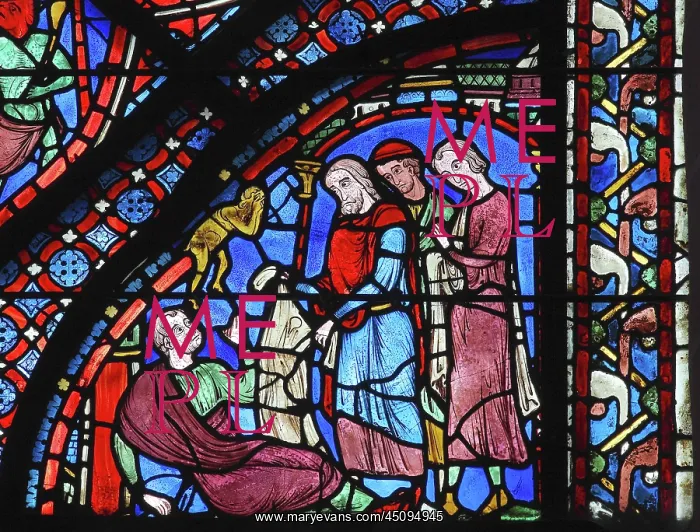 : Life of St James stained glass window, Chartres : Life of St James stained glass window, Chartres
