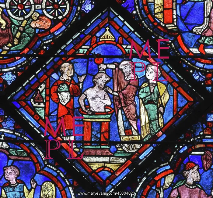 : Life of St Nicholas stained glass window, Chartres : Life of St Nicholas stained glass window, Chartres