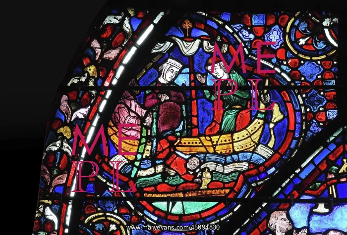: Life of St Nicholas stained glass window, Chartres : Life of St Nicholas stained glass window, Chartres