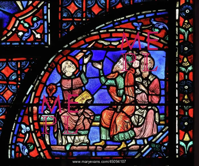 : Life of St Stephen stained glass window, Chartres : Life of St Stephen stained glass window, Chartres