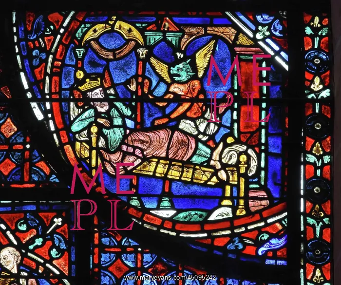 : Life of St Stephen stained glass window, Chartres : Life of St Stephen stained glass window, Chartres