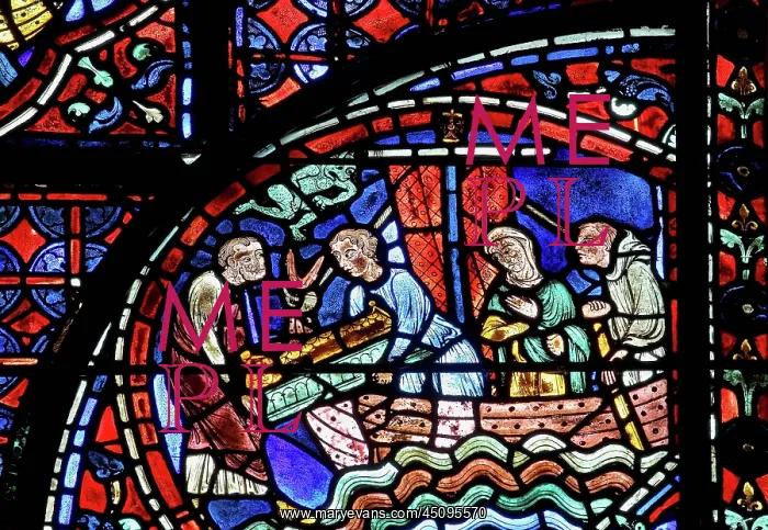 : Life of St Stephen stained glass window, Chartres : Life of St Stephen stained glass window, Chartres