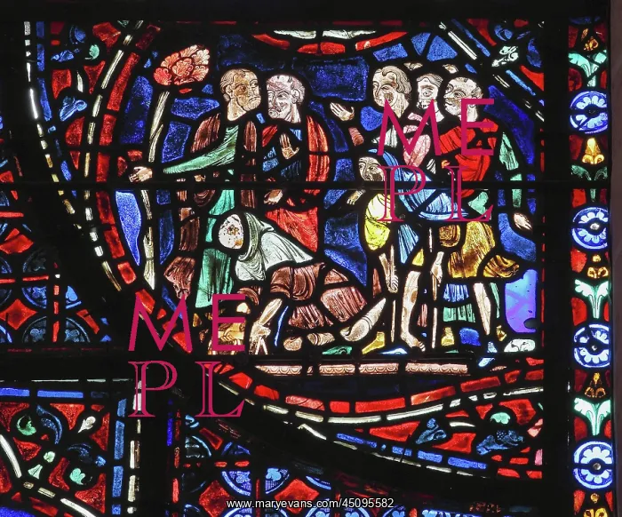 : Life of St Stephen stained glass window, Chartres : Life of St Stephen stained glass window, Chartres