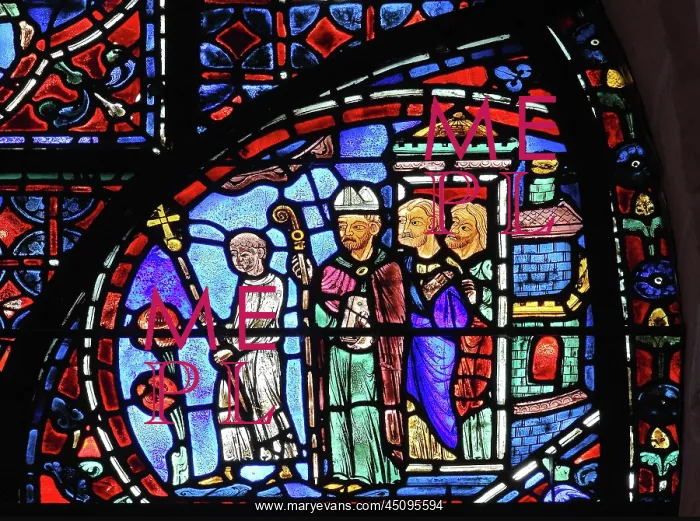 : Life of St Stephen stained glass window, Chartres : Life of St Stephen stained glass window, Chartres