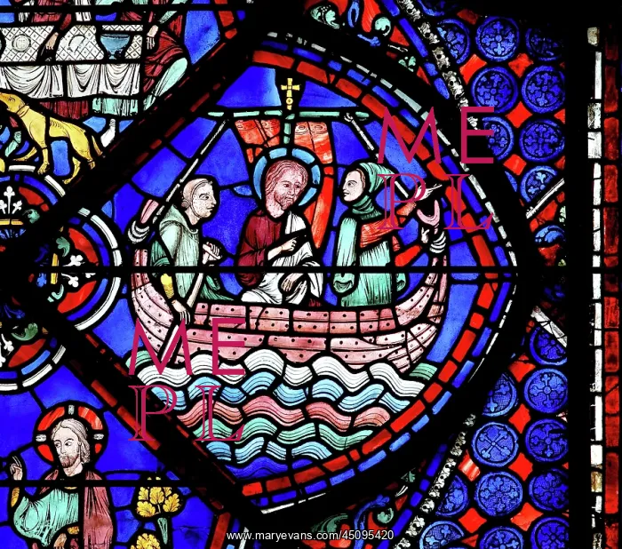 : Life of St Thomas stained glass window, Chartres : Life of St Thomas stained glass window, Chartres