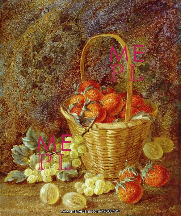 : Still Life with Strawberries and Gooseberries : Still Life with Strawberries and Gooseberries