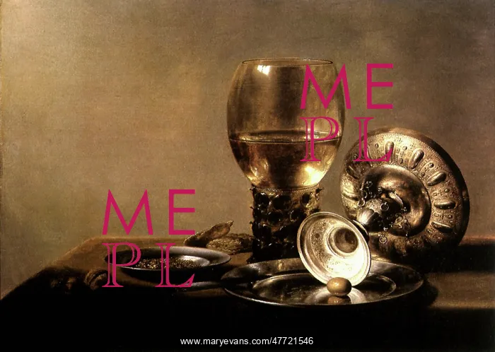 : Still Life with Wine Glass and Silver Bowl : Still Life with Wine Glass and Silver Bowl