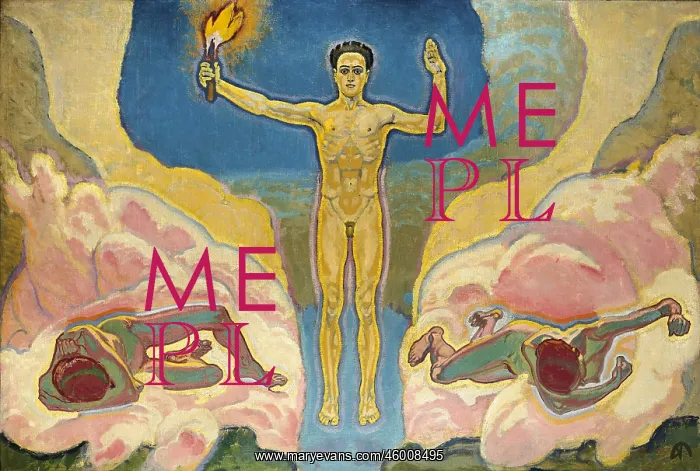  : The Light. Koloman Moser (1868-1918). Oil on canvas, circa 1913. 123 x 180.5cm ~~