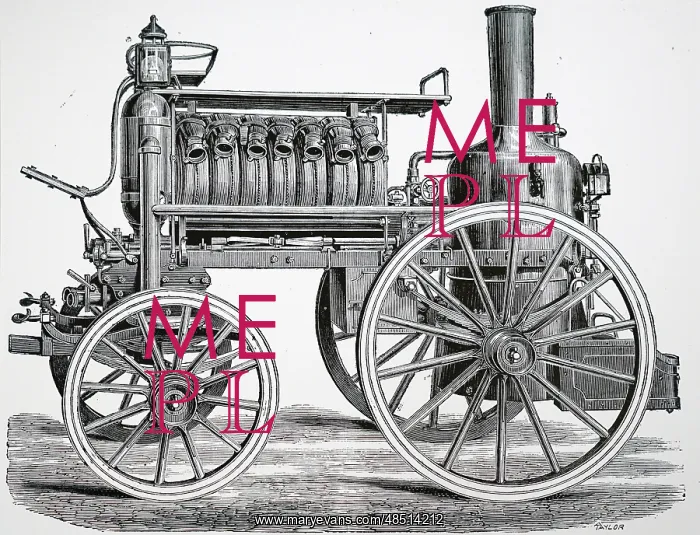 : Light steam fire engine by Merryweather & Sons : Light steam fire engine by Merryweather & Sons