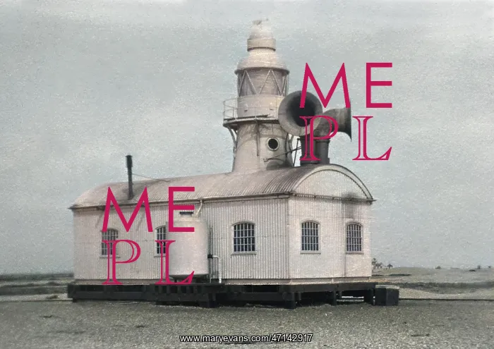 : Lighthouse building at Dungeness, Kent : Lighthouse building at Dungeness, Kent