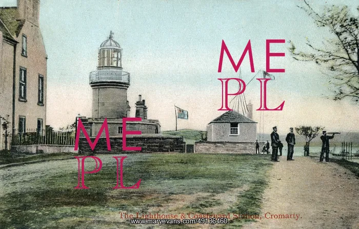 : The Lighthouse and Coastguard Station, Cromarty, Scotland : The Lighthouse and Coastguard Station, Cromarty, Scotland