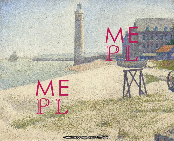 : The Lighthouse at Honfleur, by Georges Seurat : The Lighthouse at Honfleur, by Georges Seurat