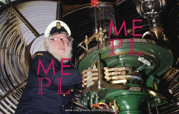 : Lighthouse keeper, Pendeen Lighthouse, Cornwall : Lighthouse keeper, Pendeen Lighthouse, Cornwall