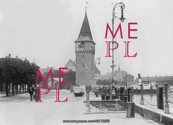 : Lighthouse of Lindau, 1913 : Lighthouse of Lindau, 1913