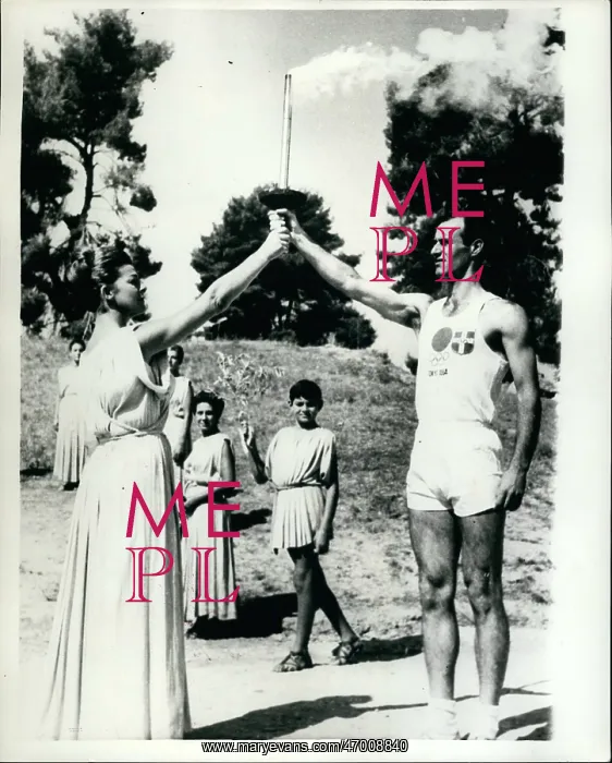 : Lighting the Olympic Torch, Olympia, Greece : Lighting the Olympic Torch, Olympia, Greece