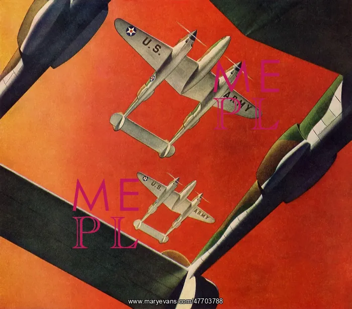 : Lightning Fighters in a Red Sky : Lightning Fighters in a Red Sky