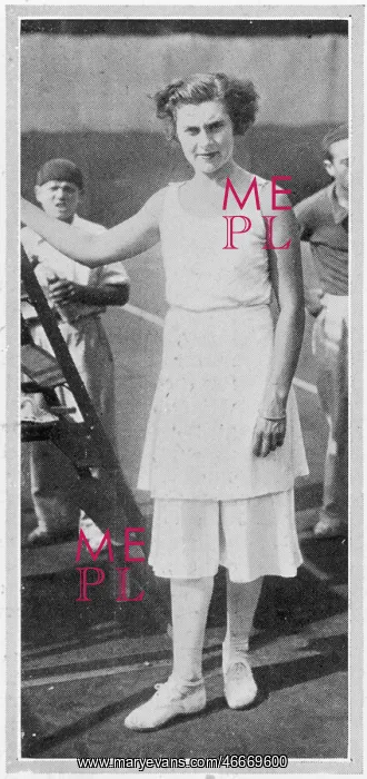 : Lili de Alvarez and her divided skirt : Lili de Alvarez and her divided skirt