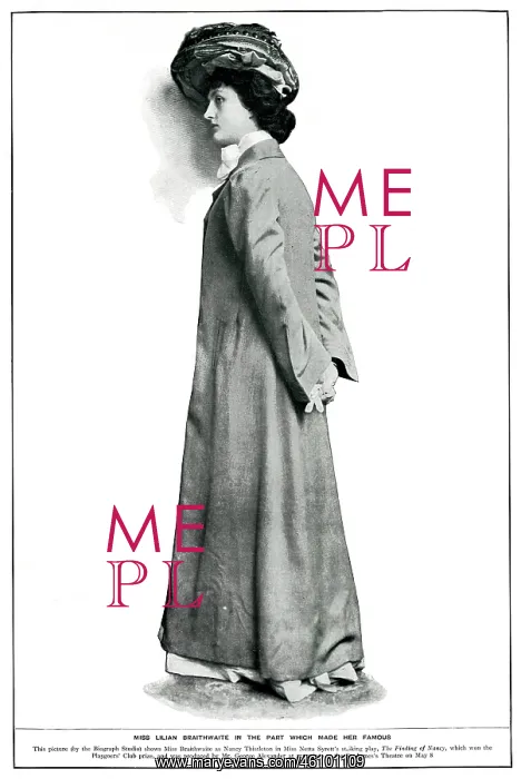 : Lilian Braithwaite as Nancy Thistleton 1902 : Lilian Braithwaite as Nancy Thistleton 1902
