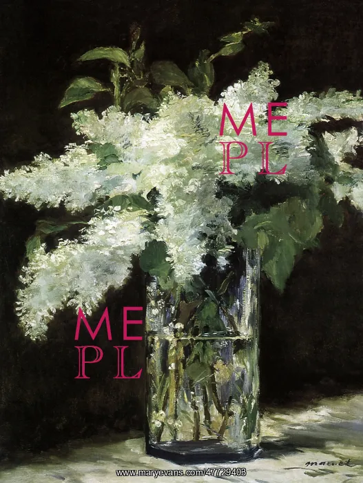  : Lilies in a Glass, by Manet