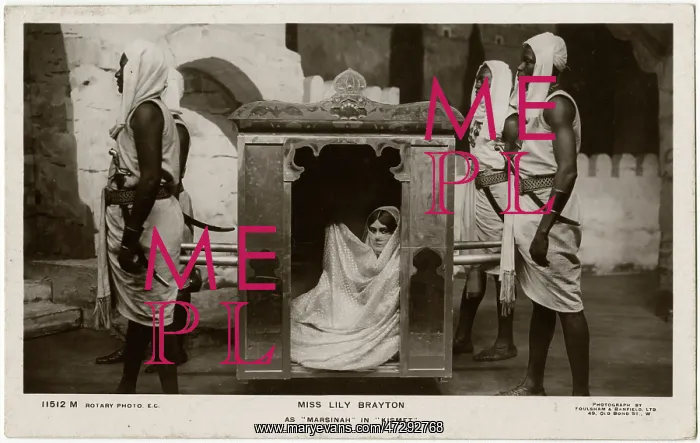 : Lily Brayton in Kismet 1905 : Lily Brayton in Kismet 1905