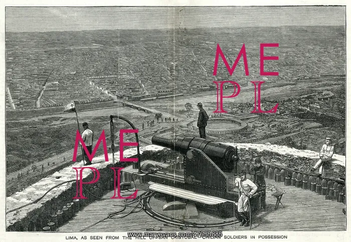 : Lima as seen from the Hill of San Cristobal : Lima as seen from the Hill of San Cristobal