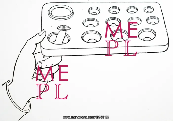 : Limousin's cachet board, showing method of removing : Limousin's cachet board, showing method of removing