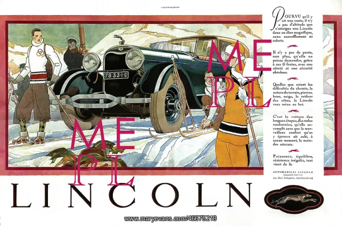 : Lincoln car advert : Lincoln car advert