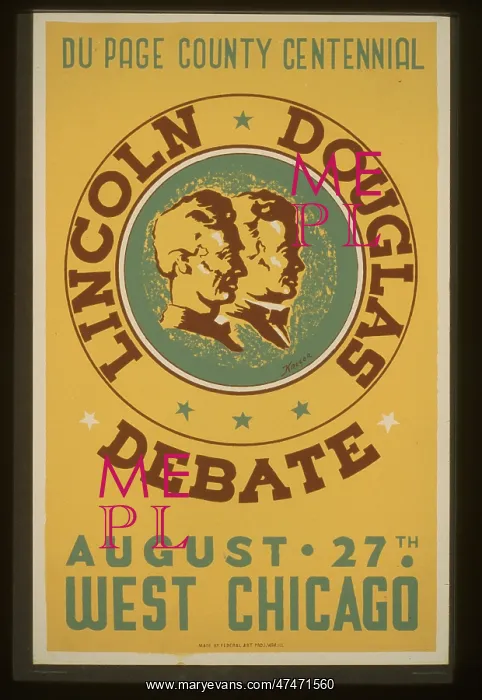 : Lincoln Douglas debate Du Page County Centennial, August 27t : Lincoln Douglas debate Du Page County Centennial, August 27t