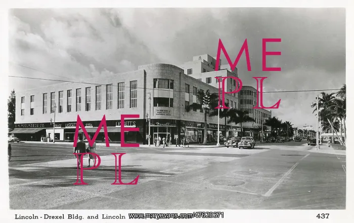 : Lincoln-Drexel Building, Lincoln Road, Miami, Florida, USA : Lincoln-Drexel Building, Lincoln Road, Miami, Florida, USA