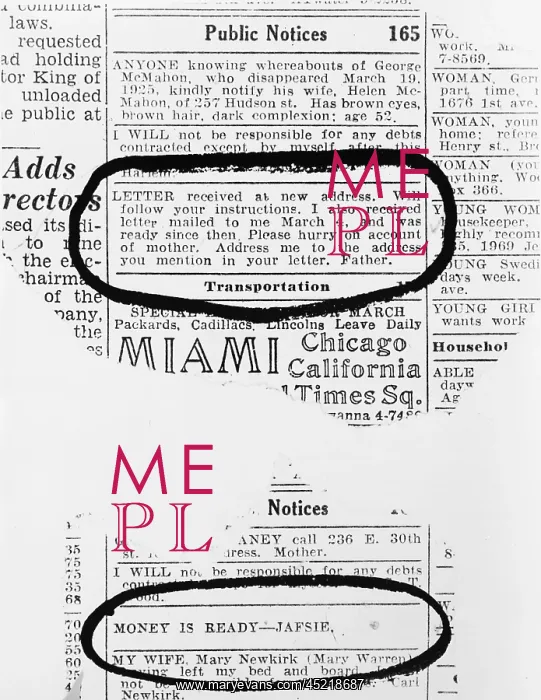 : Lindbergh Baby kidnapping. Two notices in ? : Lindbergh Baby kidnapping. Two notices in ?