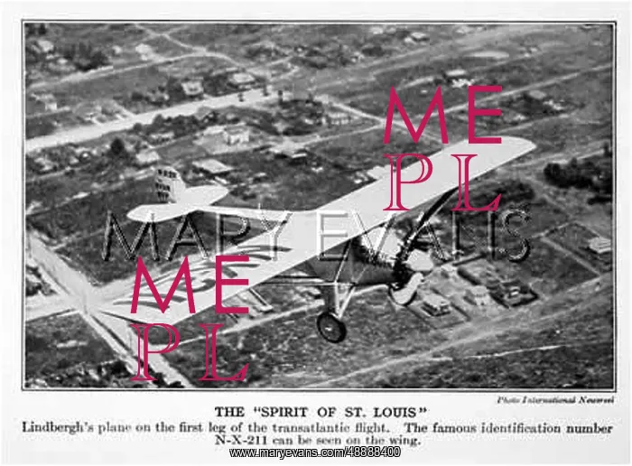 : LINDBERGH FLIGHT PHOTO : LINDBERGH FLIGHT PHOTO