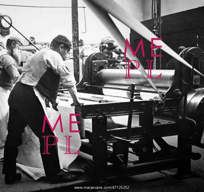  : Linen manufacture, Beaming machine for stone mangle