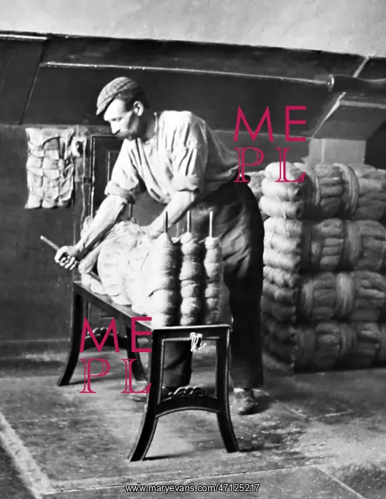  : Linen manufacture, Long stool bundling