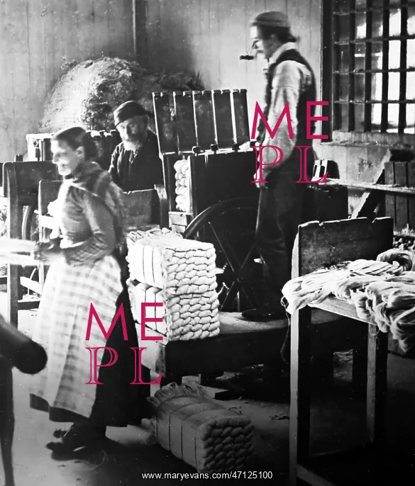  : Linen manufacture, Short stool bundling