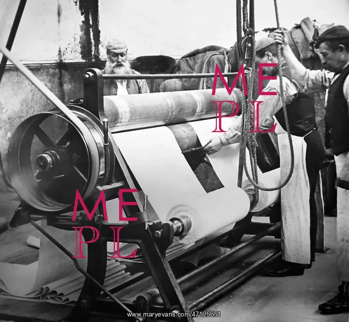  : Linen manufacture, Stripping machine for stone mangle