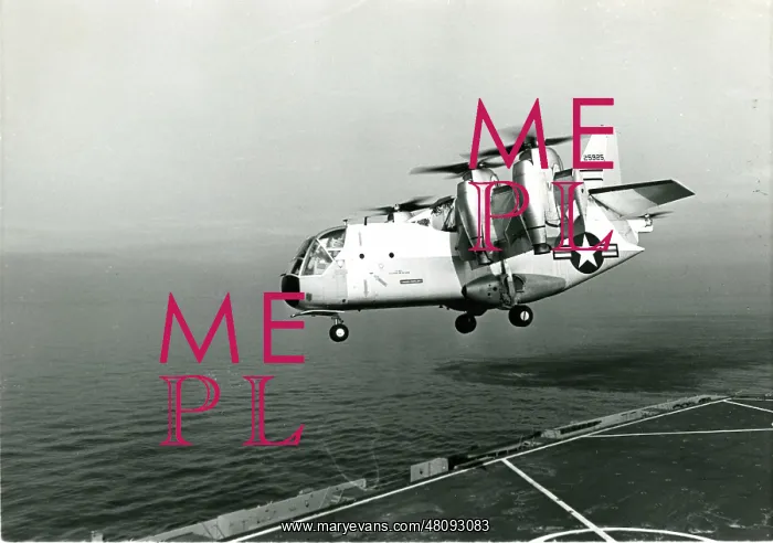 : Ling-Temco-Vought XC-142A, 62-5925, takes-off from USS O : Ling-Temco-Vought XC-142A, 62-5925, takes-off from USS O