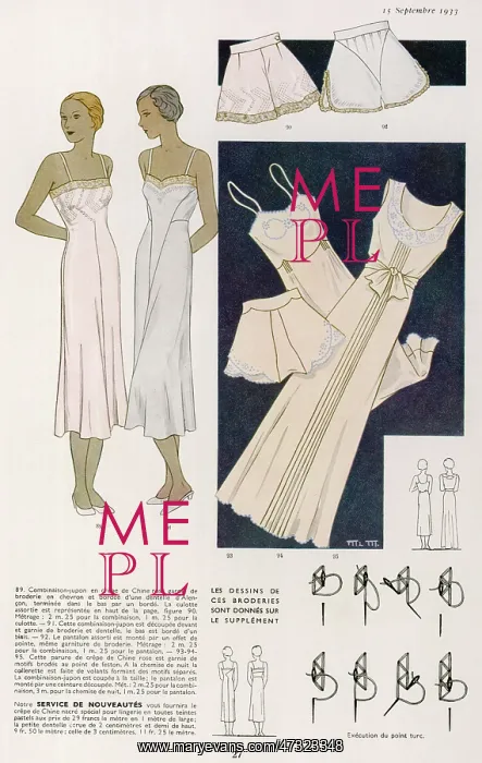: Lingerie 1933 : Lingerie 1933