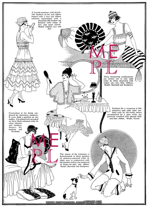 : Lingerie & nightwear, 1915 : Lingerie & nightwear, 1915