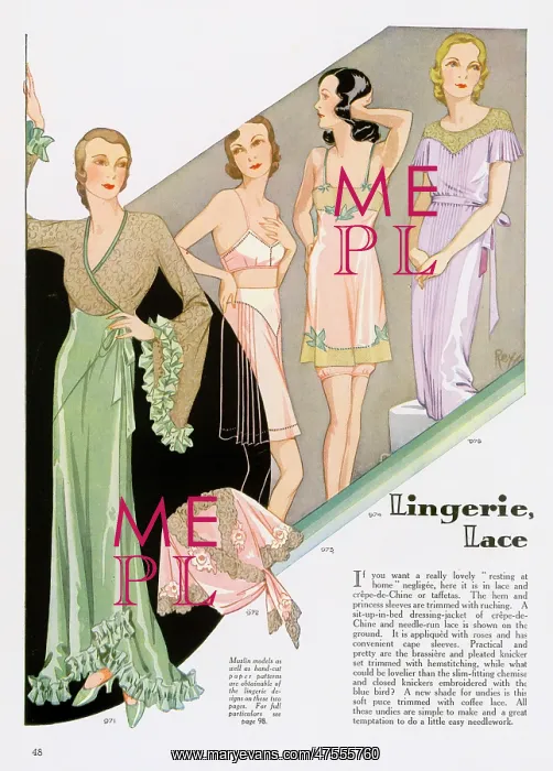 : Lingerie, Woman's Journal 1932 : Lingerie, Woman's Journal 1932