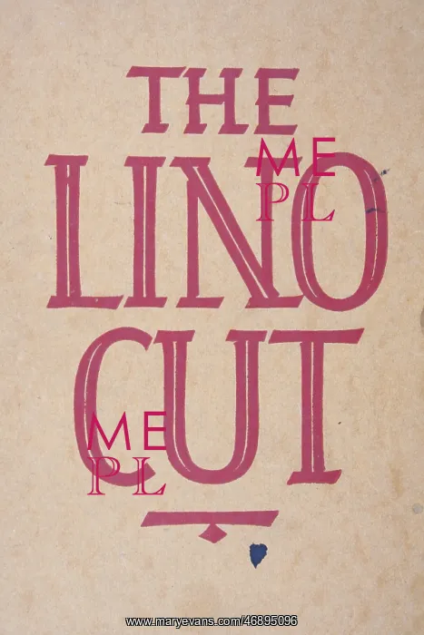 : The Lino Cut book, lino cutting instruction : The Lino Cut book, lino cutting instruction
