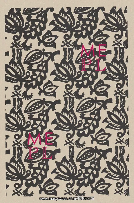 : Linocut, Nuts and Leaves Pattern : Linocut, Nuts and Leaves Pattern