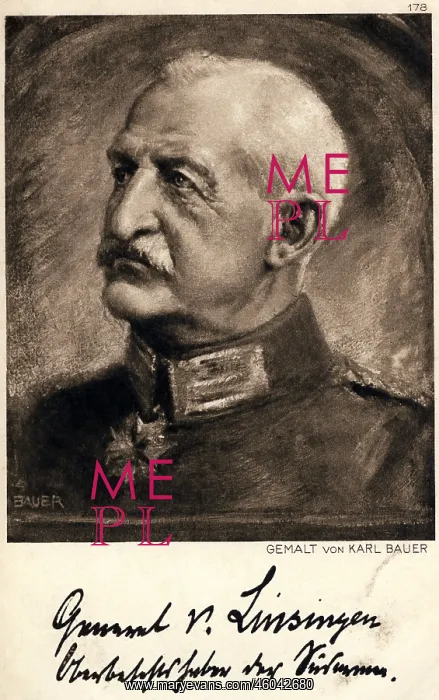 : Linsingen, Alexander von, 10.2.1850 - 5.6.1935 : Linsingen, Alexander von, 10.2.1850 - 5.6.1935